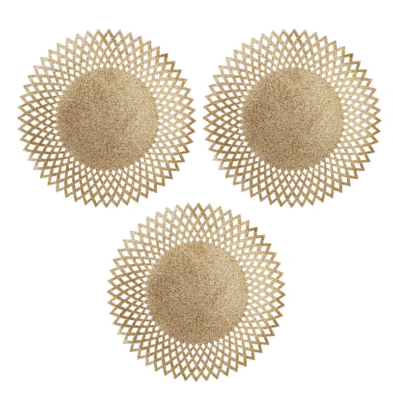 ست رومیزی 3 تکه مدل چرم مخمل خورشیدی کد sunCCC